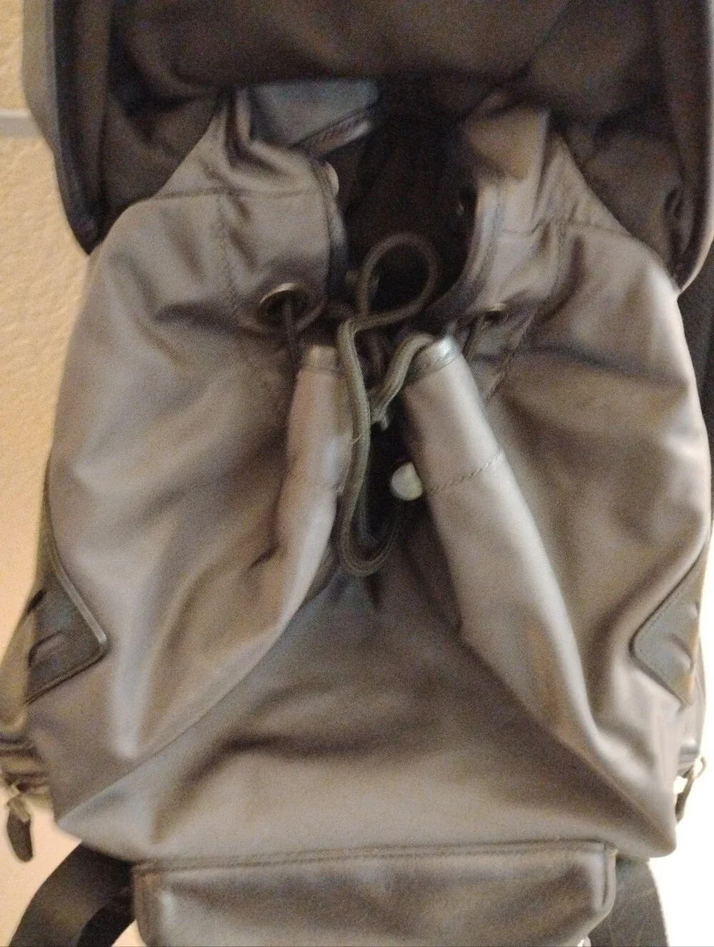 ▪️Coach Black Leather Terrain Gunmetal Backpack Rugged Cabincore Quiet Luxury